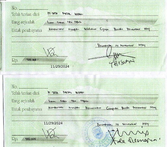 TML - Pemberian bantuan ATK kepada MUSFIKA Campaka  Periode November 2024